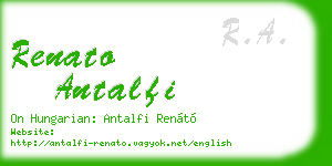 renato antalfi business card