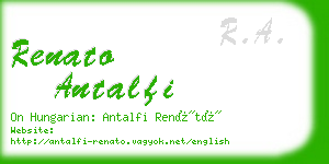 renato antalfi business card